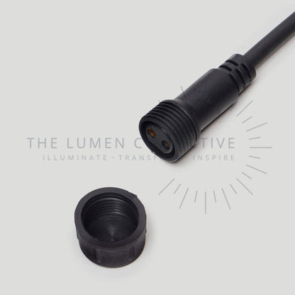 Outdoor Festoon Loom - Black - Surface Mount - Lamp Free