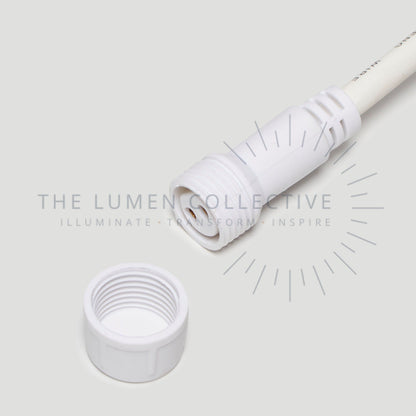 Outdoor Festoon Lights - White - Surface Mount - Valve Amber