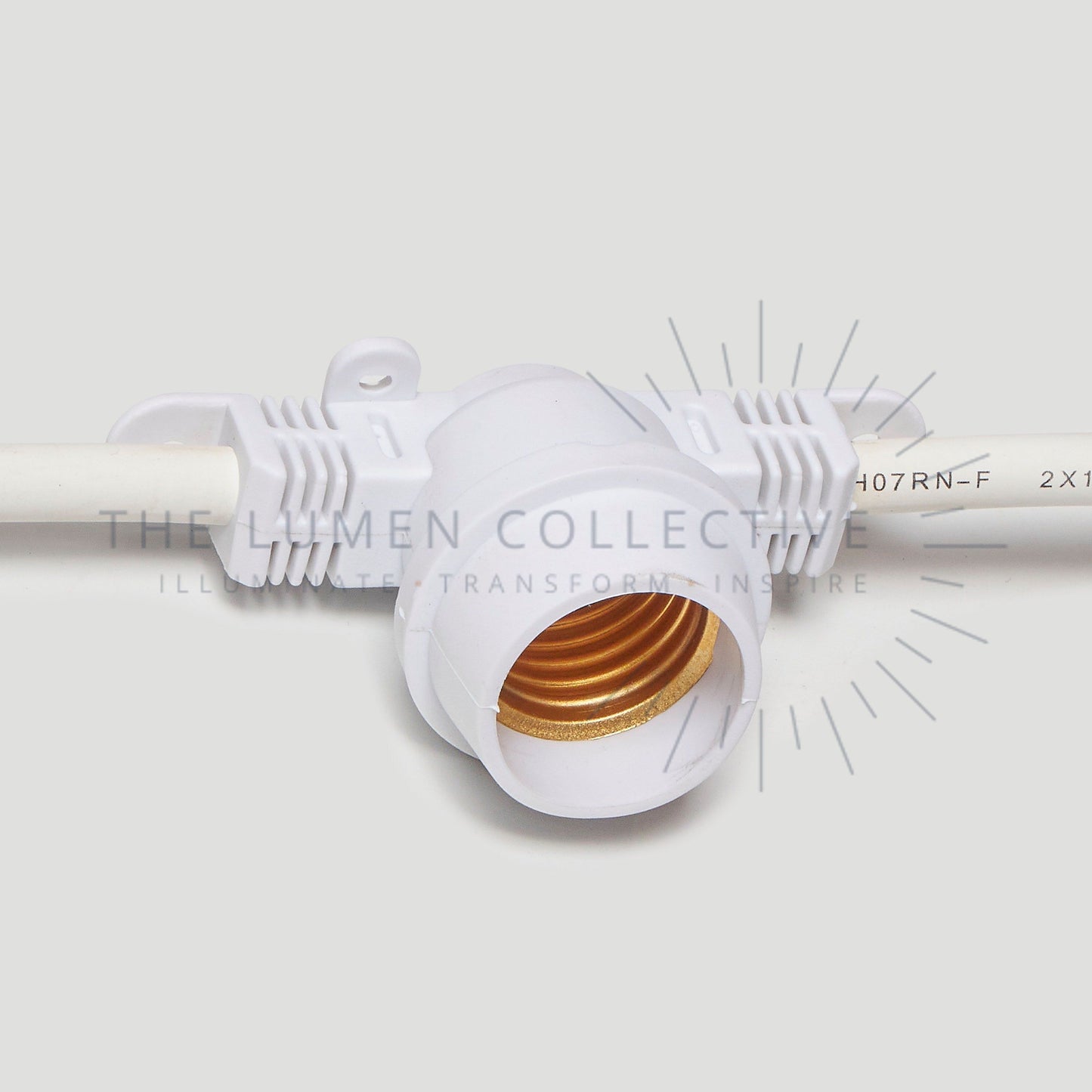 Outdoor Festoon Lights - White - Surface Mount - Valve Amber